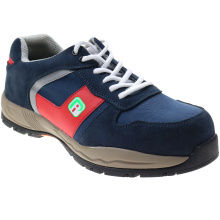 Suede leather rubber sole cemented  men and women sport safety shoes